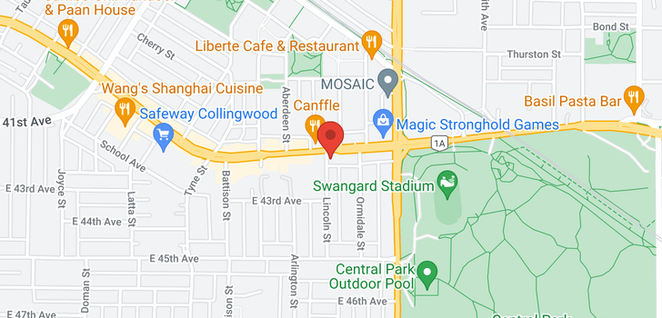 map of 311 5818 LINCOLN STREET